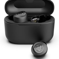 JLab Go Pop+ True Wireless Bluetooth Earbuds & Charging Case - Black, App Support, Dual Connect, IPX4 Sweat Resistance, Bluetooth 5 Connection, 3 EQ Sound Settings Signature, Balanced, Bass Boost